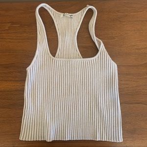Free People Ribbed Crop Tank